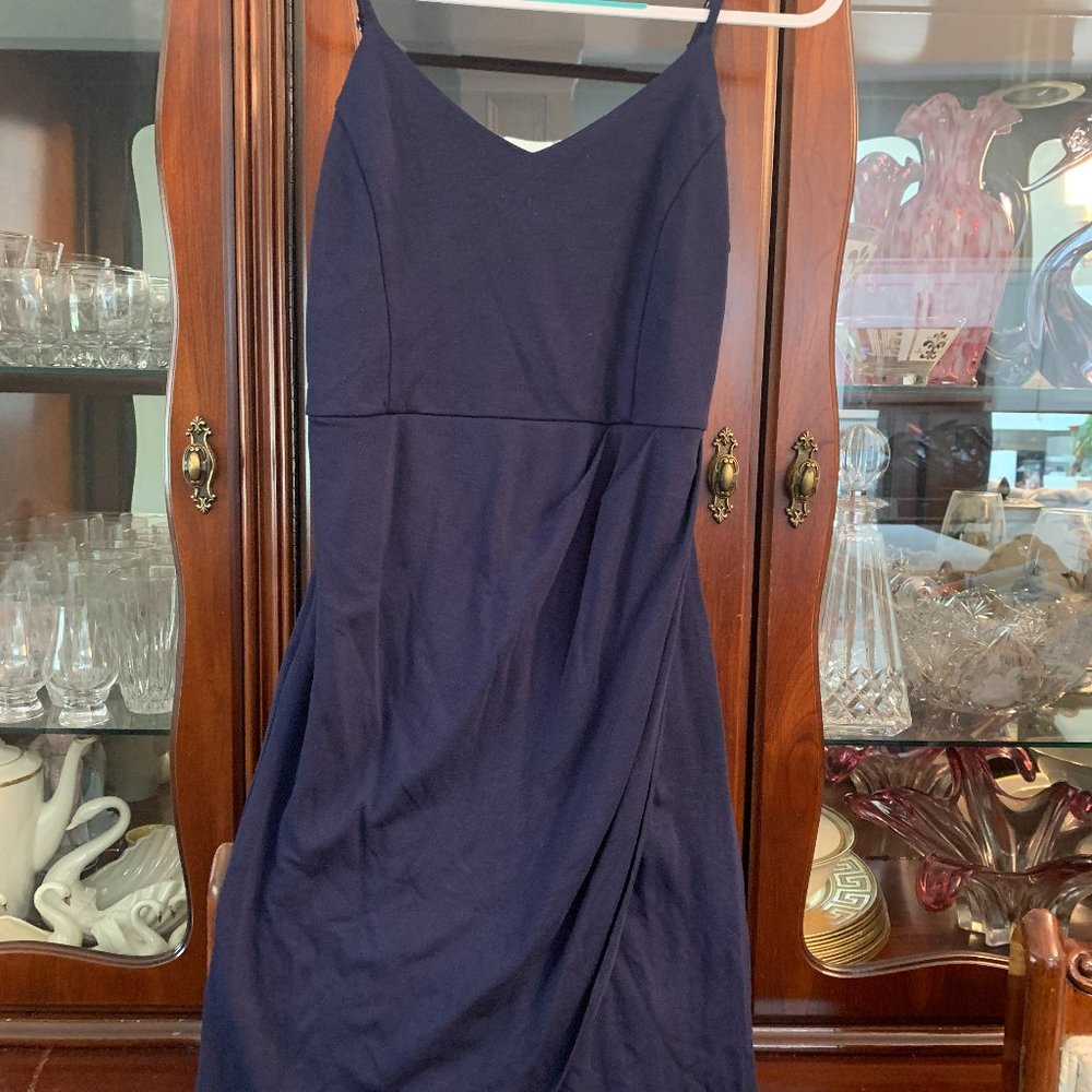 Navy Jersey Knit Dress Size XL